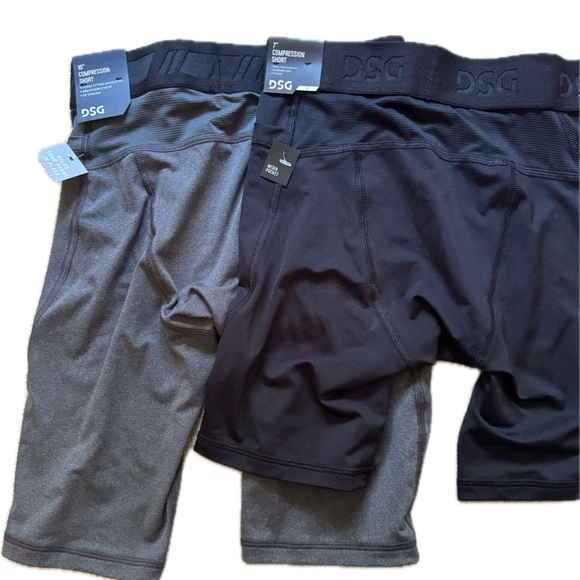 DSG Men's Compression Shorts - Black and Gray